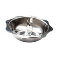 thumbnail image 4 of Lipstore Stainless Steel Divided Hot Pot Mandarin Duck Pot Round Hotpot Soup Cookware for M, 4 of 8