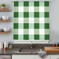 thumbnail image 5 of Green Plaid Sheer Curtains 63 Inches Long, Spring Summer Farmhouse Buffalo Checkered Light Filering Curtains, Breathable Simi Curtain Privacy Drapes for Living Room Bedroom Window Treatment, 5 of 9