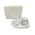 thumbnail image 5 of Egg Slicer for Hard Boiled Eggs - 3 Slice Modes Egg Cutter, Heavy Duty, Stainless Steel Dicer - Kitchen Chopper Tool for Strawberry, Mushroom, Grape, Cherry Tomato - White（20*14.5*8cm), 5 of 5
