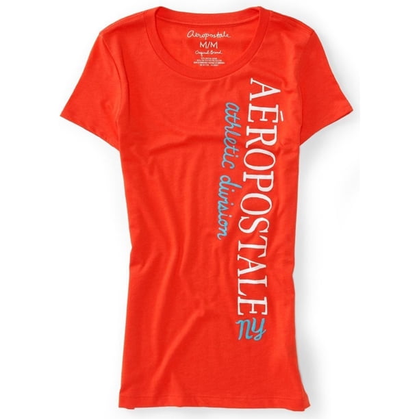Camiseta Gráfica Aeropostale Color Pop para Mujer Naranja Grande