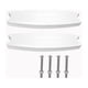 thumbnail image 1 of 2-Pack Universal Pool Ladder Steps Replacement, 18 Inch Heavy-Duty Molded Plastic Swimming Pool Lad v, 1 of 5