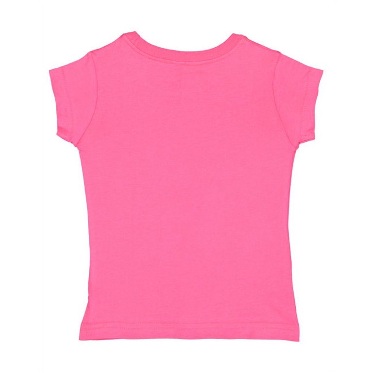 Rabbit Skins Toddler Girls' 100% Cotton Jersey Short Sleeve