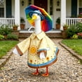 thumbnail image 4 of Gooses Clothes Yard Accent for Festival Set, Large White Goose Decoration with Handmade Hat and Bow, Outdoor Sculpture for Lawn and Garden, Charming Farmhouse Accent for Entryway, 4 of 5