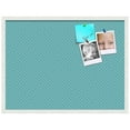 thumbnail image 2 of PinPix 32x24 Custom Cork Bulletin Board Lattice Aqua Poster Board Has a Fabric Style Canvas Finish, Framed in Lattice Aqua, by ArtToFrames (PinPix-1816), 2 of 5
