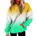 thumbnail image 1 of Sudadera con capucha de talla grande para mujer Gibobby Amarillo S, 1 of 5