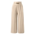 thumbnail image 5 of Palazzo Pants for Women 2026 Trendy Elastic High Waist Wide Leg Flowy Casual Loose Dressy Pants Vintage Trousers, 5 of 9