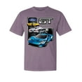 thumbnail image 1 of Wild Bobby, Ford GT American Horse Power Mustang, Cars and Trucks, Garment-Dyed Washed Look Short Sleeve Tees, Rosewood, X-Large, 1 of 3