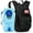 1.Black, variant on Maelstrom Hydration Backpack, Hiking Backpack with 2L/3L Water Bladder, High Flow Bite Valve Water Backpack Lightweight