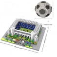 thumbnail image 4 of 4800+pcs Madrid Soccer Stadium with Soccer Ball Micro Mini Building Blocks Toy Set Creating an Exclusive Football Field, Proud Exhibits and Gift for Adult Fans, Challenging Artistic Works, 4 of 8