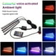 thumbnail image 3 of Riwesomey Universal Car 1-drag-4 Strip Light Vehicle Control remoto RGB Atmósferas Lámpara Decoración Accesorios de iluminación automotriz Automoción decorativa y accesorios Riwesomey VI016785-00, 3 of 6
