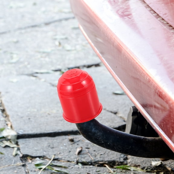 LOLIPPYY 4Pcs Universal Trailer Hitch Ball Covers Plastic Durable Tow Ball Caps for Rv and Trailer Use