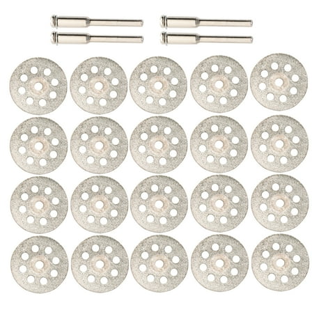 unbranded  20 Pcs Dental Lab Mandrel Grinder Sanding Cutting Seat 5 Inches Diamond Discs