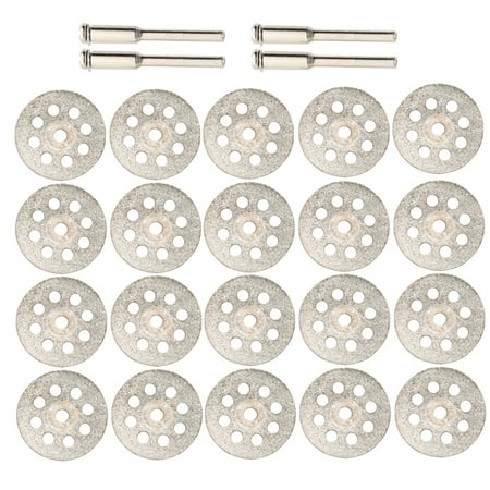 

20pcs Diamond Grinding Cutting Discs Rotary Cut-off Wheels Blades with 4 Mandrel (22mm)