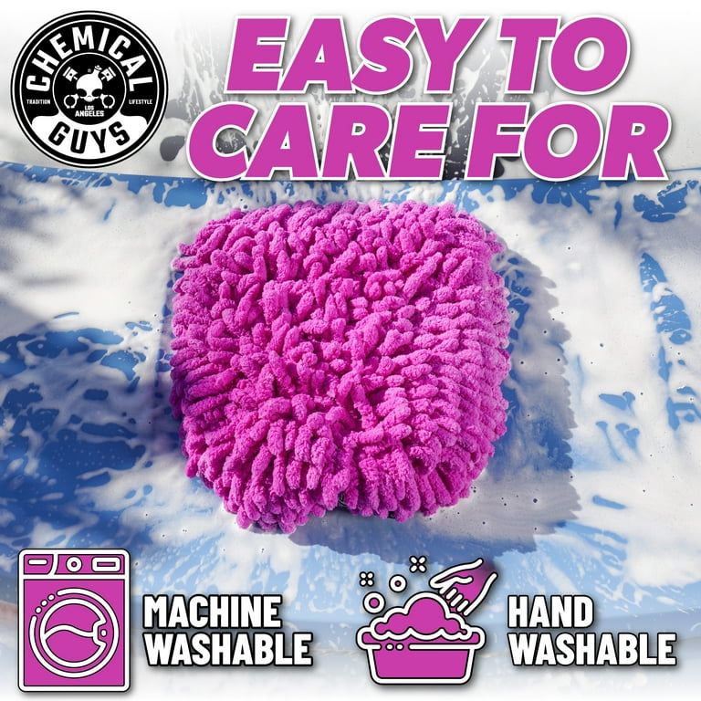 Chemical Guys MIC527 Big Noodle Supersized Wash Mitt, Purple