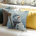thumbnail image 3 of BANET Throw Pillow Covers, Snow Dot Merry Christmas Pillow Case Winter Cushion Case Christmas Pillowcase for Sofa Couch White, 3 of 5