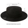 thumbnail image 3 of Sombrero Lanzom para mujer, ala ancha, de paja, para barco, plegable, 3 of 6