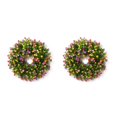 thumbnail image 4 of Inteprter Guirnalda de plantas artificiales, aro de ratán de primavera, adorno colgante, gran ventana de verano, boda, fiesta, hogar Vistoso cuarenta y cinco 2Conjunto, 4 of 6