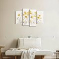 thumbnail image 2 of Elephant Stock Wildflowers Bright Yellow Wall Art - Horizontal Multi Panel Canvas - Living Room Wall Decor - Floral And Botanical Multi Panel - Orange And Yellow Decor By Lisa Audit - 36" x 22", 2 of 4