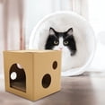 thumbnail image 2 of LEEYNEER Jouet Maison pour Chat Maison en Carton pour Chat Jouet à Griffer pour Chaton Maison à Griffer pour Chaton, 2 of 8