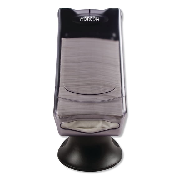 Valay 8 in. x 17.25 in. x 13 in. Tower Napkin Dispenser - Transparent Black