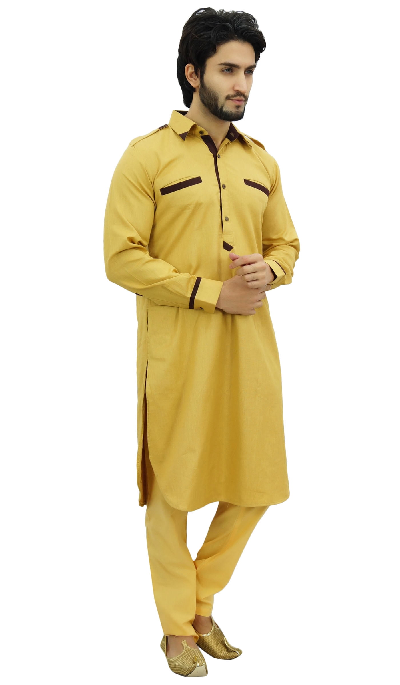 light yellow pathani