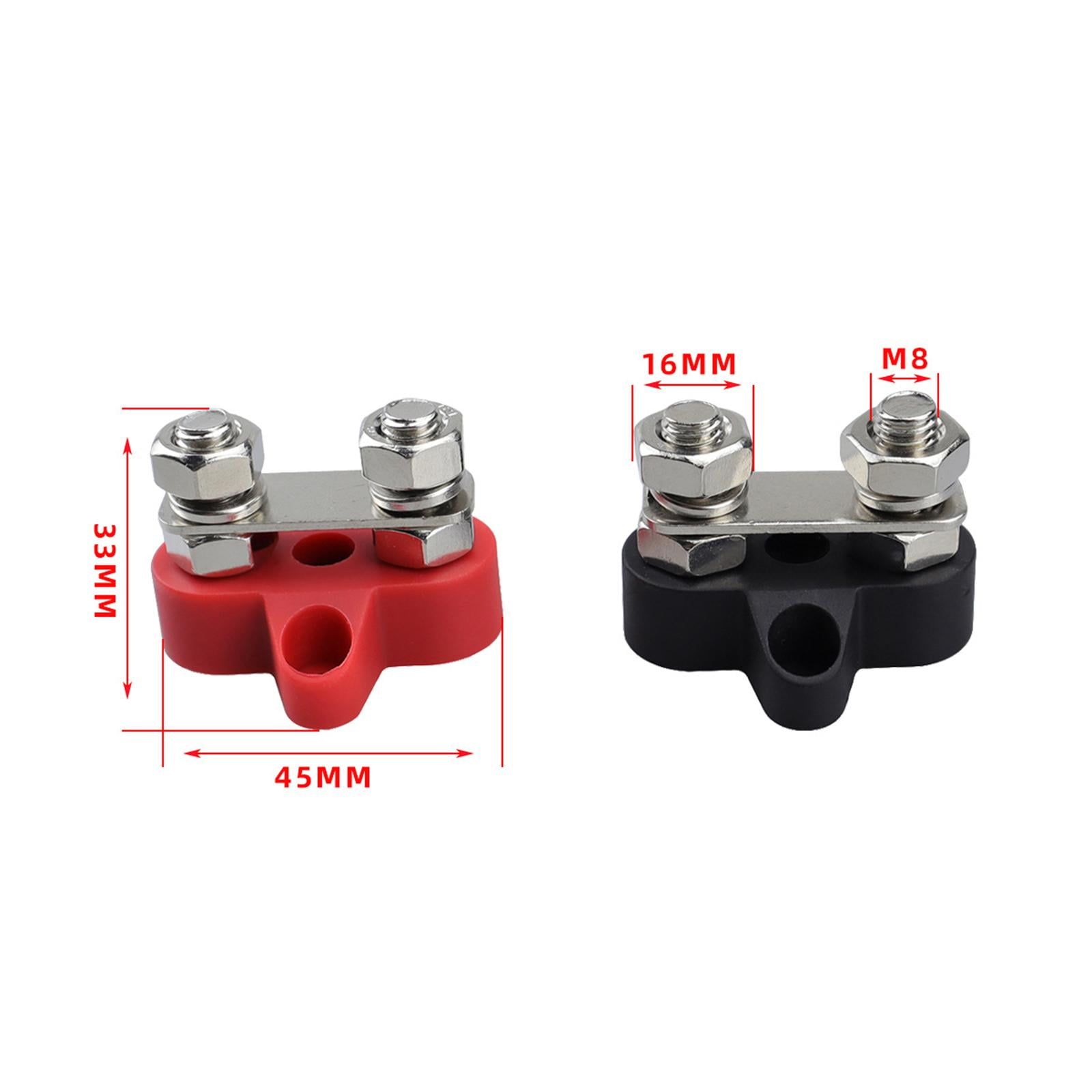 Bus Bar Terminal Block Dual DC 48V for Auto, Truck RV Boat M8