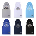 thumbnail image 2 of Basketball Hooded Vest Men American Shooting Uniform Training T-shirt Sports Quick-drying Loose Top Sleeveless Sweatshirt Run, 2 of 5
