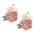 thumbnail image 5 of Unique Bargains 1 Pc Cute Rose Pearl Scrunchie Hair Elastic Band Pink, 5 of 5