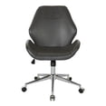 thumbnail image 2 of Chaise de Bureau Chatsworth en Similicuir Noir avec Base Chromée, 2 of 7