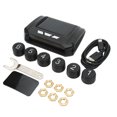 thumbnail image 1 of Tire Pressure Monitoring System, Wireless Solar Power TPMS Long Receiving Distance  Volume Alarm USB Charging  For 6 Wheel Truck, 1 of 8