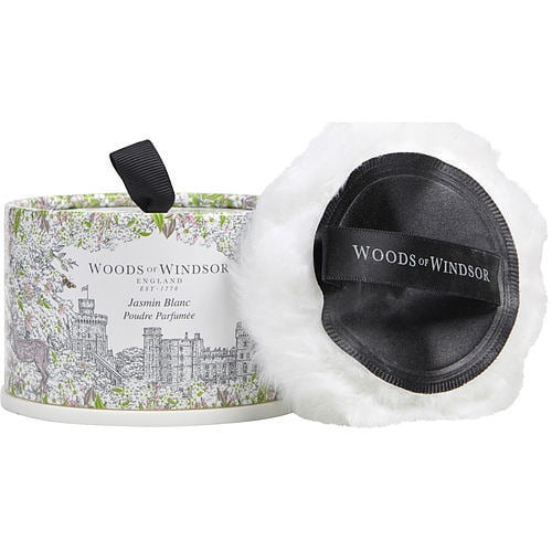 White Jasmine Body Dusting Powder With Puff 100ml/3.5oz for Women by Woods Of Windsor