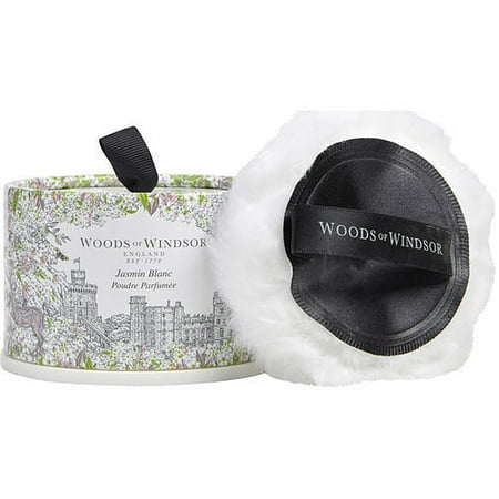 White Jasmine Body Dusting Powder With Puff 100ml/3.5oz for Women by Woods Of Windsor