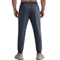 thumbnail image 3 of Jogging Pants Men Summer Lightweight Workout Athletic Joggers with Zipper Pockets Elastic Waist Drawstring Pants, 2XL, 3 of 4