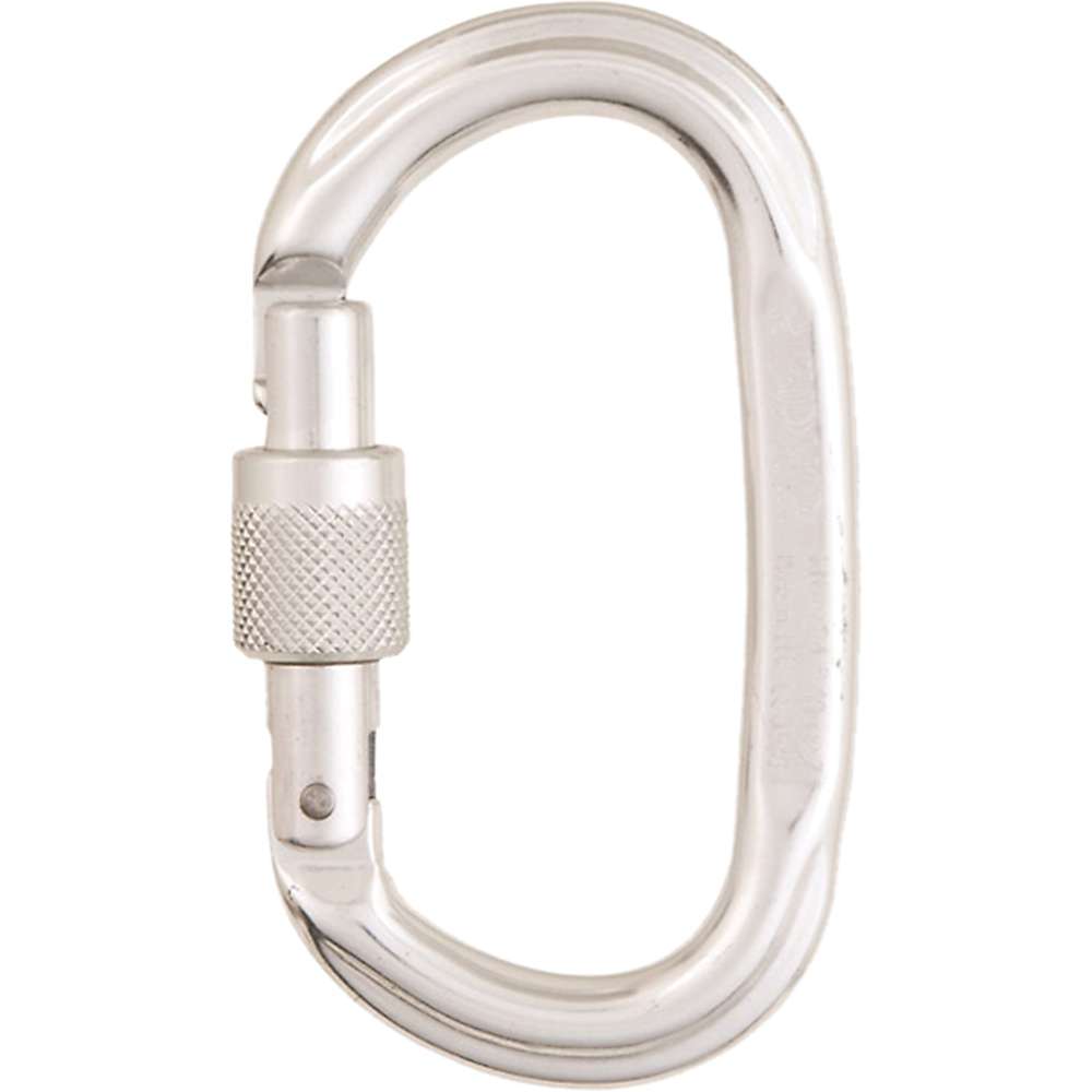 Cypher Oval Polished Screw Gate Carabiner