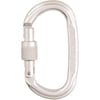 Cypher Oval Polished Screw Gate Carabiner