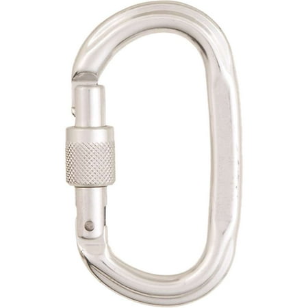 Cypher Oval Polished Screw Gate Carabiner