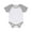 White/Heather Gray, variant on Larkwood Baby Boys/Girls Essential Short Sleeve Baseball Bodysuit