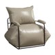thumbnail image 2 of Sofá perezoso individual, sillón moderno con Base desmontable, sillón perezoso informal versátil, sillón para jardín, sala de estar interior Gris, 2 of 8