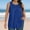 Blue, variant on Women's Plus Size Tank Top Solid Color European Style Casual Home Lounge Wear Summer
