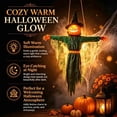 thumbnail image 4 of Clearance! Halloween Decorations Outdoor 4FT Pre-Assembled Hanging Swing Ghost with Pumpkin Spooky Hanging Ghosts for Yard Tree Party, 4 of 6
