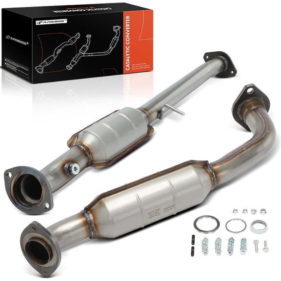A-Premium Front & Rear 2-PC Catalytic Converter Kit Direct-Fit Compatible with Toyota Highlander 2014 2015 2016 2017 2018, 2.7L, E.P.A. Compliant