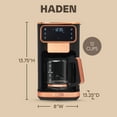 thumbnail image 4 of Haden Dual Brew 12 Cup Hot and Ice Digital Brew Coffee Maker, Black/Copper, 4 of 9