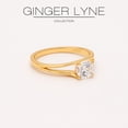 thumbnail image 3 of Ariel Engagement Ring Cubic Zirconia Women Sterling Silver Ginger Lyne Collection, 3 of 6