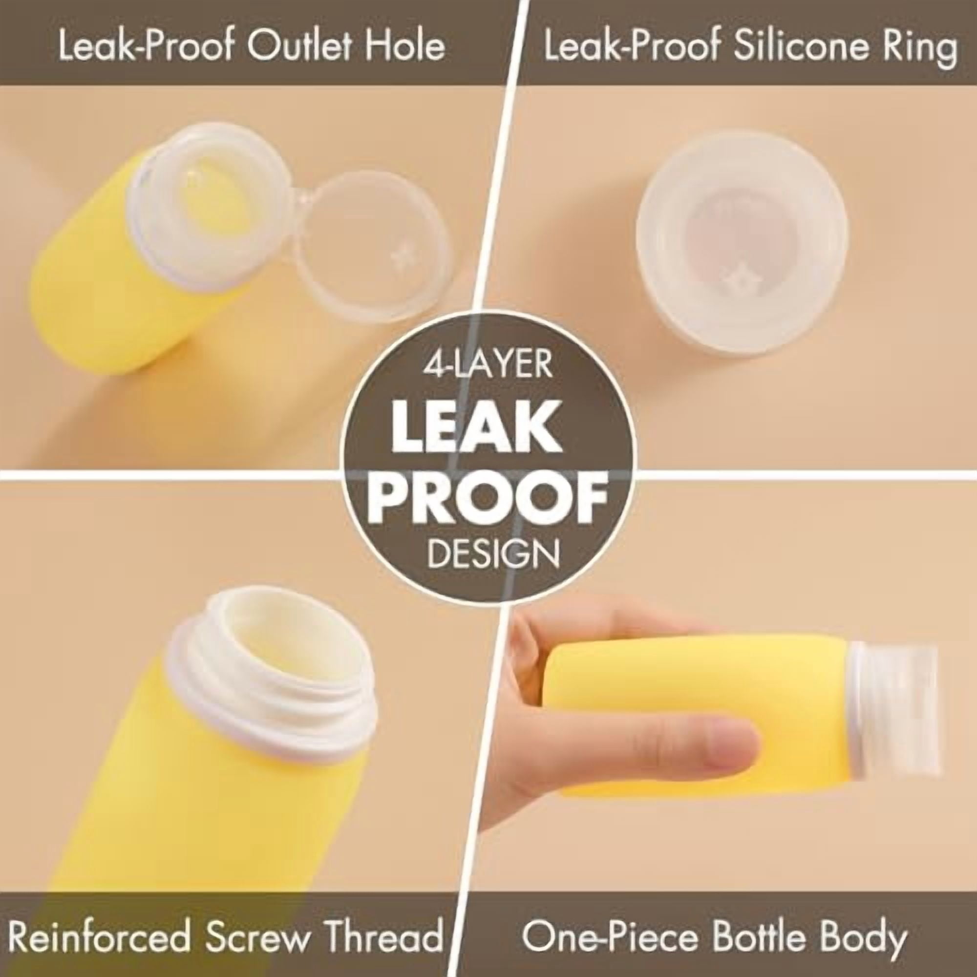 21 Pack Leak Proof Silicone Travel Bottles Set, TSA Approved Containers for Toiletries, Travel Size Accessories and Shampoo Conditioner Bottles with Toiletry Bag (BPA Free)
