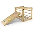 thumbnail image 4 of Avenlur Acacia Montessori, Waldorf Style Indoor Gym Playset 10-in-1 Foldable Triangle Ladder, Rock Climbing Ramp, Play Set Slide, Climber, Children Toy, Home Playground, Toddlers, Kids 18m-8yrs, 4 of 8