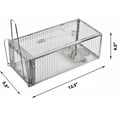 thumbnail image 2 of Humane Live Mouse Vole Chipmunk Trap Cage, 2-Pack Rat Traps for Indoors and Outdoors, 2 of 10