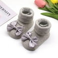 thumbnail image 6 of URMAGIC 0-12M Newborn Baby Girl Gift 2PCS Set Bowknot Socks and Headband, 6 of 6