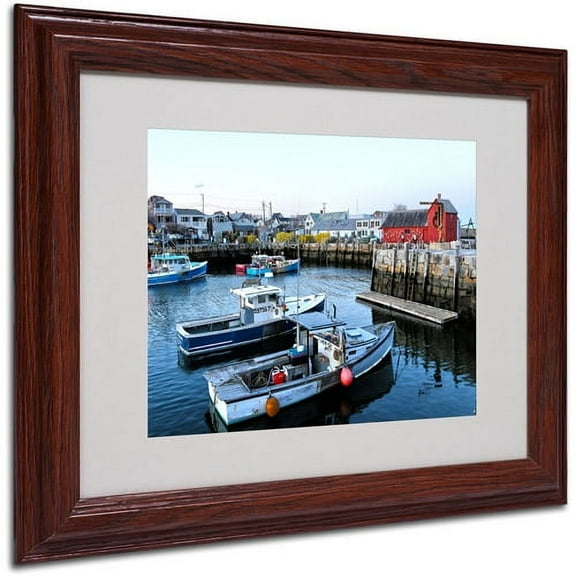 Trademark Fine Art "Boston 7" Matted Framed Art by CATeyes
