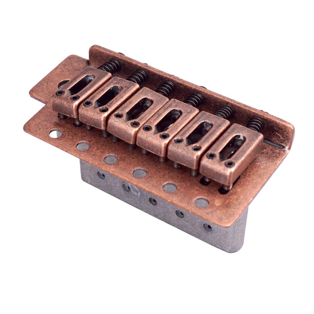 Dualoai Copper Red Flat Saddle Single Tremolo Bridge System for SQ ST Electric Guitar