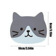 thumbnail image 3 of PATLOLLAV 1 Pcs Cute Kitty Silicone Coaster, Non-Slip Cup Mats for Desk Drink Table Decor Kawaii Accessories Gift Choice, 3 of 6